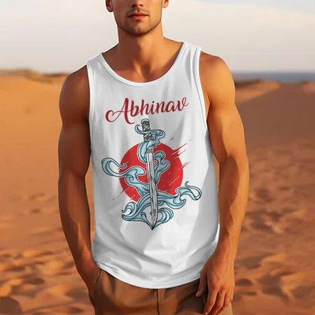 Sword Customized Tank Top Vest for Men