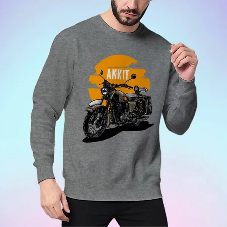Traveller Customized Printed Men's Full Sleeves Cotton T-Shirt