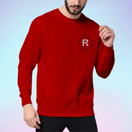 Diamond Name Customized Printed Men's Full Sleeves Cotton T-Shirt