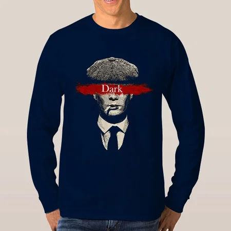 Intellectual Customized Printed Men's Full Sleeves Cotton T-Shirt