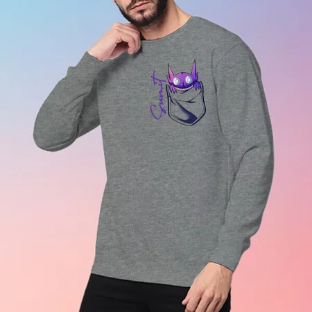 Pocket Monster Customized Printed Men's Full Sleeves Cotton T-Shirt