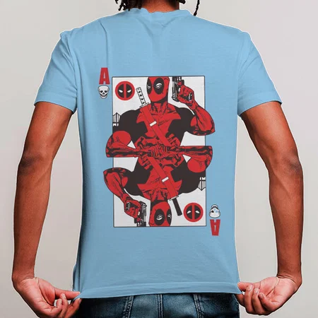 Ace Card Customized Printed Men's Half Sleeves Cotton T-Shirt