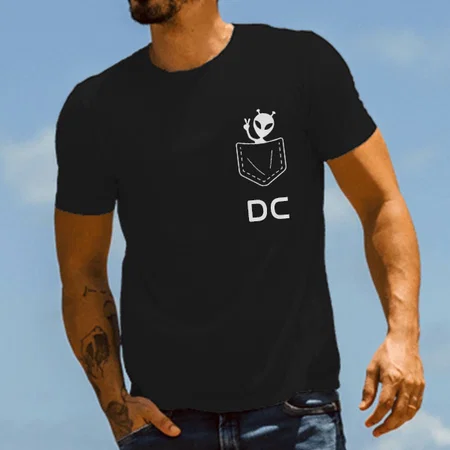 Name Initial Customized Printed Men's Half Sleeves Cotton T-Shirt
