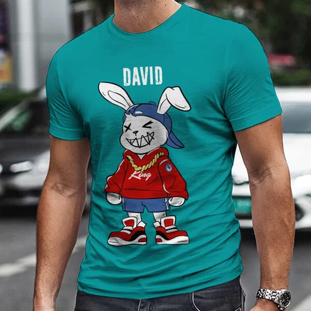 Rapper Customized Printed Men's Half Sleeves Cotton T-Shirt