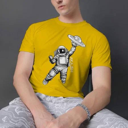 Winner Customized Printed Men's Half Sleeves Cotton T-Shirt