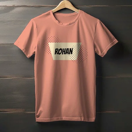 Cool Name Brand Customized Printed Men's Half Sleeves Cotton T-Shirt