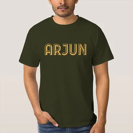 My Name Customized Printed Men's Half Sleeves Cotton T-Shirt