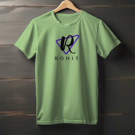 Trigonal Name Customized Printed Men's Half Sleeves Cotton T-Shirt