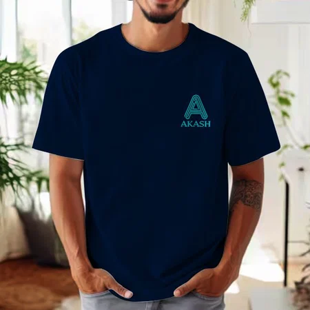 Name Initials Oversized Hip Hop Customized Printed Men's Half Sleeves Cotton T-Shirt
