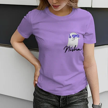 Music Lover Customized Printed Women's Half Sleeves Cotton T-Shirt
