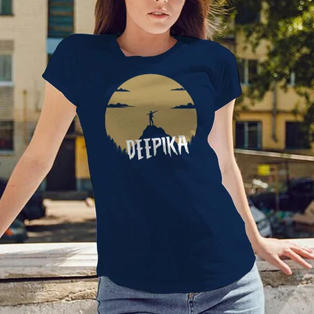 Freedom Customized Printed Women's Half Sleeves Cotton T-Shirt