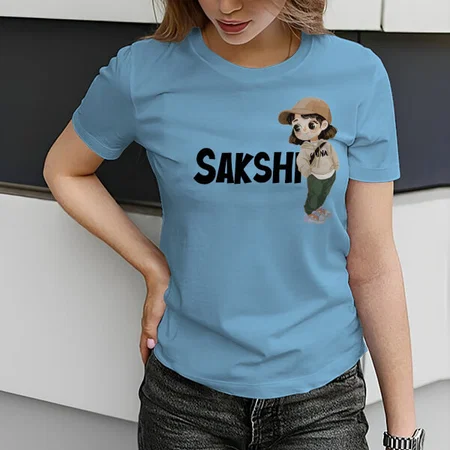 Traveller Customized Printed Women's Half Sleeves Cotton T-Shirt