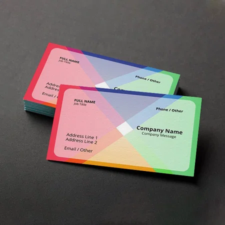 Multi Color Customized Rectangle Visiting Card