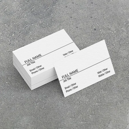 Basic Customized Rectangle Visiting Card