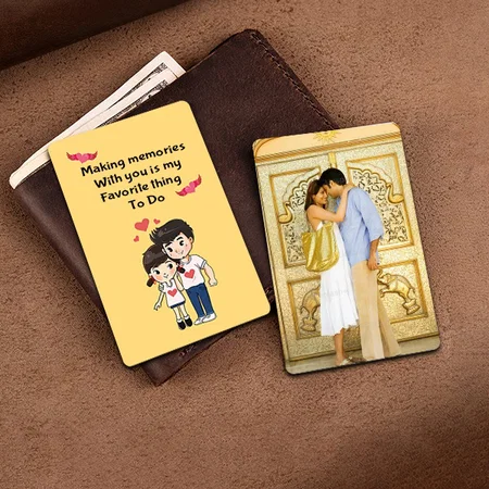 Making Memories With You Is My Favorite Thing To Do Customized Printed Wallet Photo Card