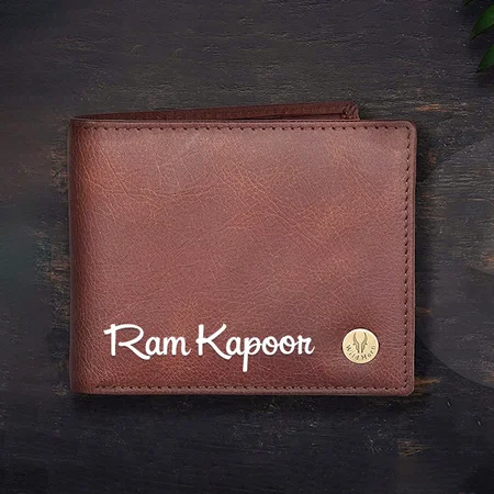 Brown Customized Leather Men's Wallet
