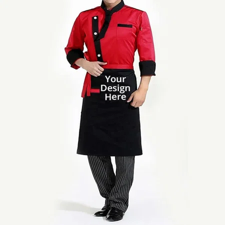 Black Customized Switchon Polyester Waist Chef Unisex Apron