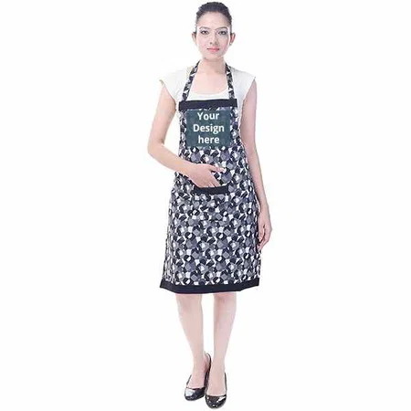 Multicolour Customized Waterproof Geometric Print Kitchen Apron