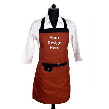 Chocolate Brown Customized Waterproof Apron