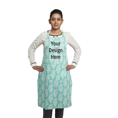 Blue Customized Adjustable Kitchen Apron