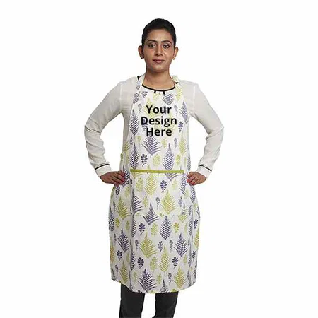 White Customized Adjustable Kitchen Unisex Apron