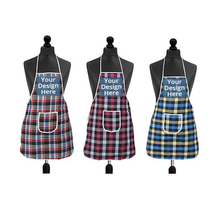 Multicolour Customized Waterproof Kitchen Apron Set Of 3