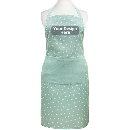 Polka Dot Customized Unisex Apron with Front Pocket