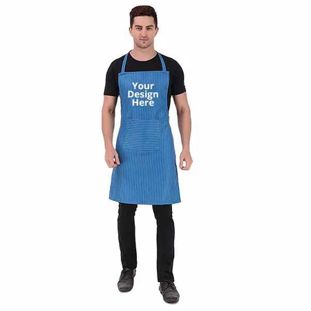 Royal Blue Customized Chef Apron (33" X 23")
