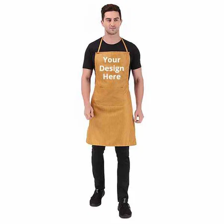 Mustard Colour Customized Unisex Apron (33" X 23")