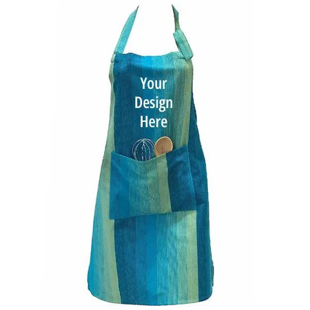 Multi-Color Customized Cotton Kitchen Apron With Centre Pocket with Strong and Durable Cotton