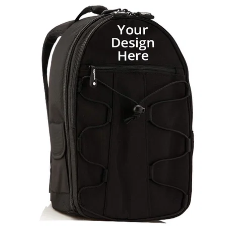 Black Customized Backpack for SLR/DSLR Cameras and Accessories