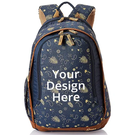 Navy Blue Beige Customized Gear Triumph Backpack