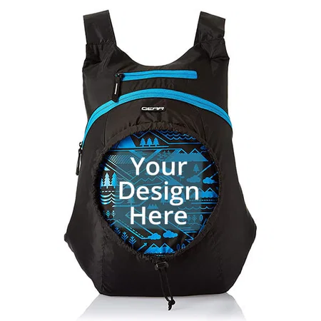Blue-Black Customized Gear Backpack