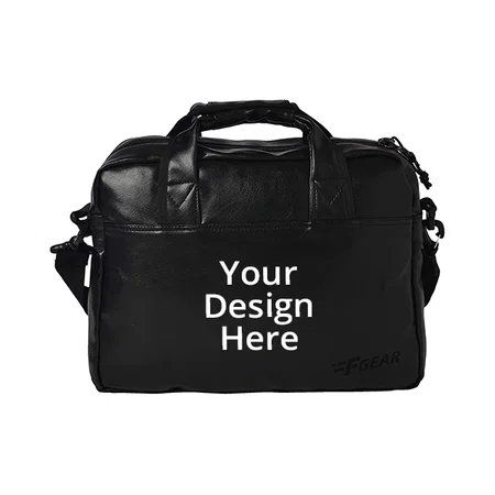 Black Customized F Gear Aristo Soft Sided Laptop Bag