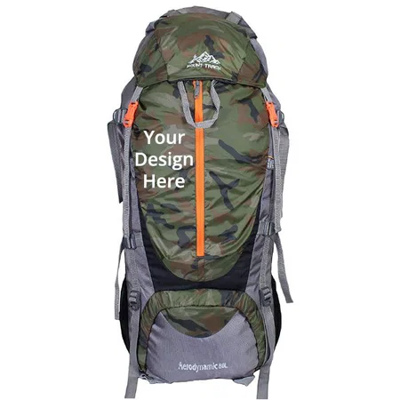 Dark Green Customized 80 Liters Rucksack