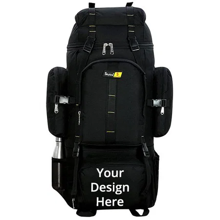 Black Customized Hiking/Trekking/Travelling/Camping Backpack Bag Rucksack Unisex Bag