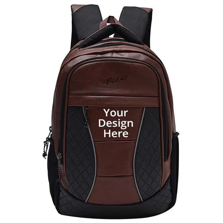 Brown Customized F Gear 30 Litres Laptop Backpack Bag