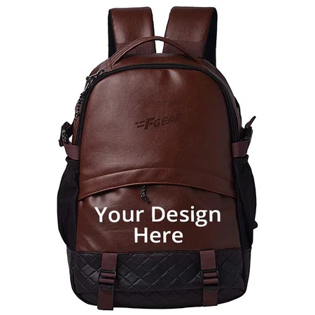 Brown Customized F Gear 27 Litres Laptop Backpack
