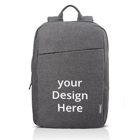 Grey Customized Lenovo Casual Laptop Backpack 39.62 cm (15.6") Water Repellent Laptop Backpack