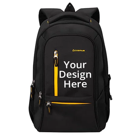 Black Customized Cosmus 15.6 Inch Laptop Backpack