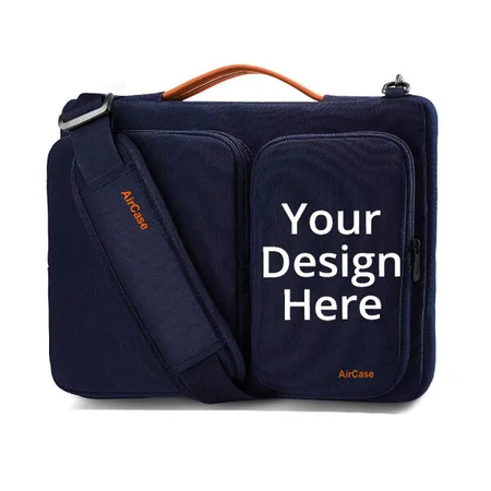 Blue Customized AirCase Laptop Messenger Bag for 15.6 -Inch Laptop