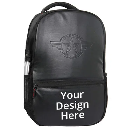 Black Customized Polestar Travel Backpack with 15.6" Laptop Compartment