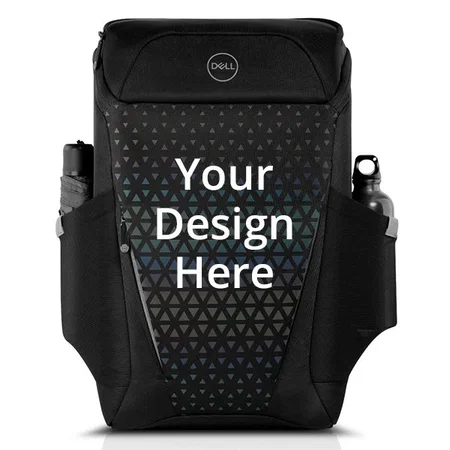 Black Customized Dell Gaming Backpack for Laptop with Rain Cover (Dimensions ‎6.69 x 12.8 x 19.29 cm)
