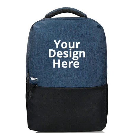 Blue and Black Wesley Waterproof Backpack