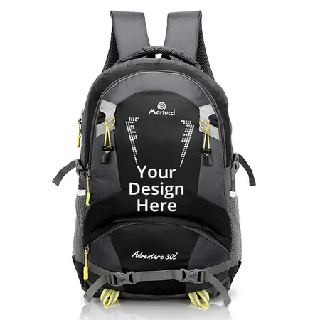 Black Customized Martucci 15.6 inch 30 L Waterproof Laptop Backpack
