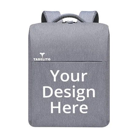 Customized Grey Laptop Bag 15.6 inch, 35 L Water Resistant