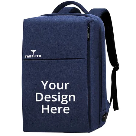 Blue Customized Casual Laptop Bag 15.6-inch, 25 Litres