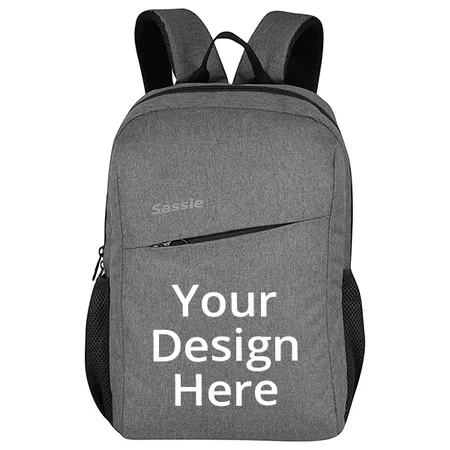 Grey Customized Office Bag with 15.6 inch Laptop Compartment
