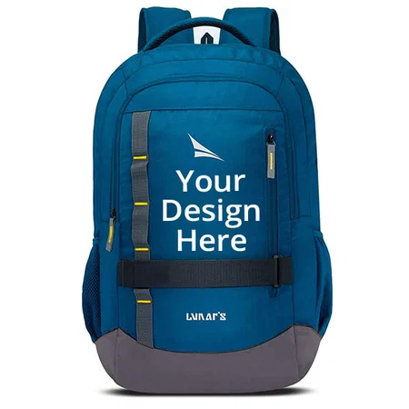 Blue Customized Lunar's Laptop Backpack 48L - Fits Up to 15.6 Inch Laptop
