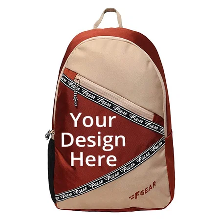 Pink Red Customized F Gear 21 Litres Casual Backpack
